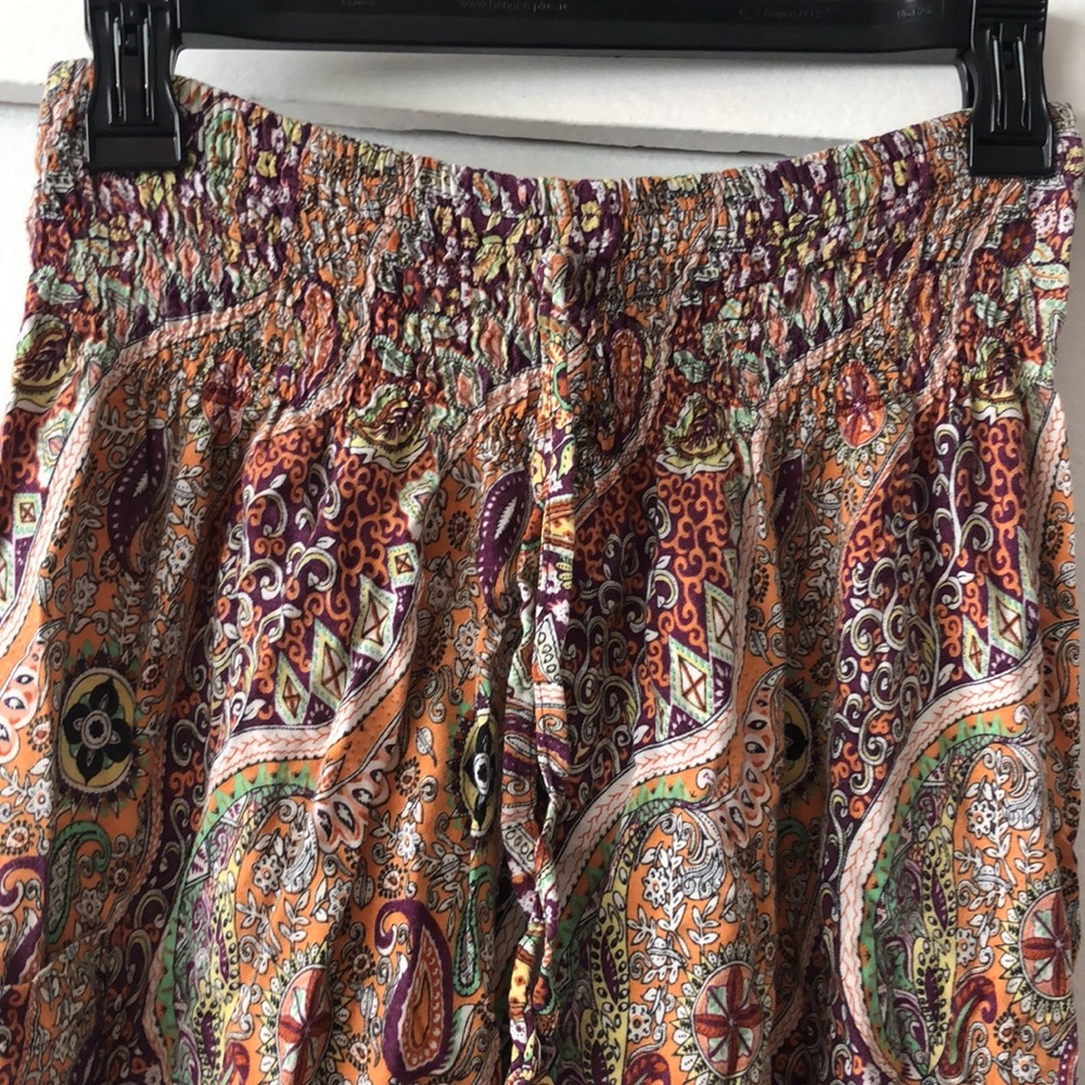 Cinch waist drop waist Bali pants